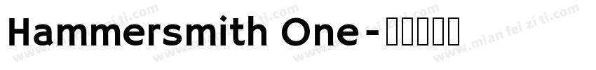 Hammersmith One字体转换
